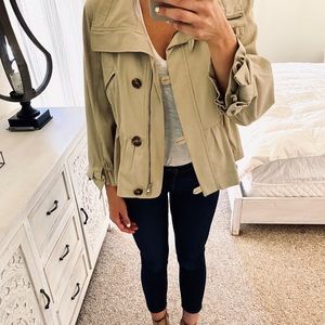 Valentino shirt ruffle khaki jacket